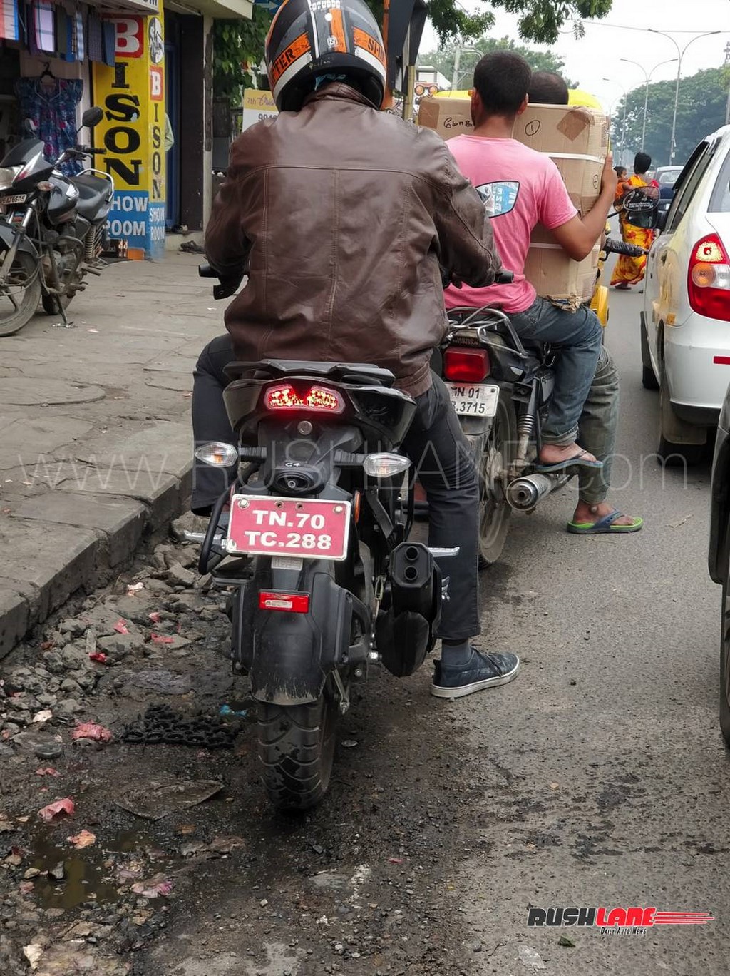 2018 TVS Apache 160 Spied