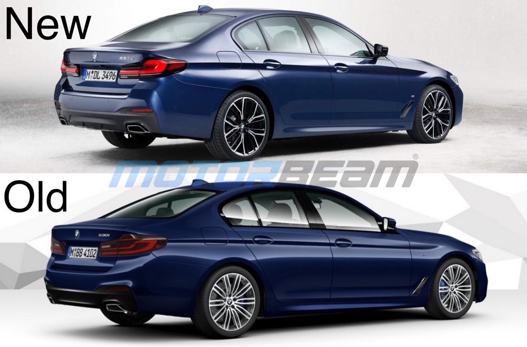 2020 BMW 5-Series New Vs Old Rear