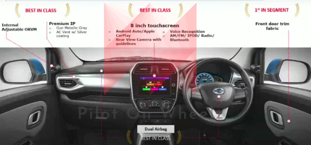 2020 Datsun redi-GO Interior Leaked