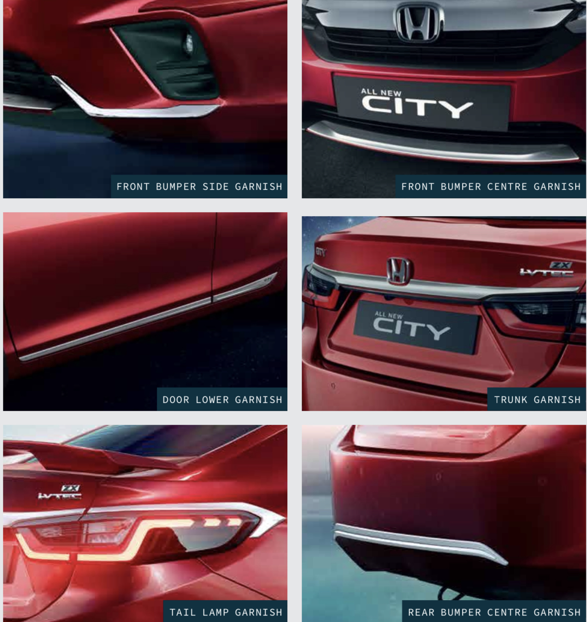 2020 Honda City Chrome Garnish