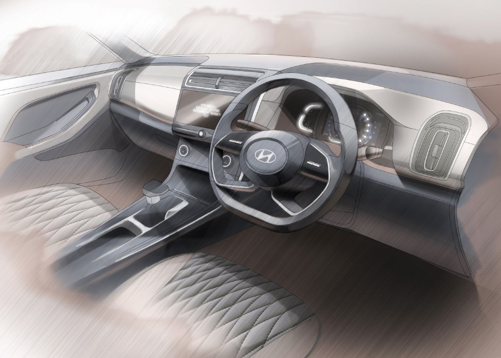 2020 Hyundai Creta Interior Sketch