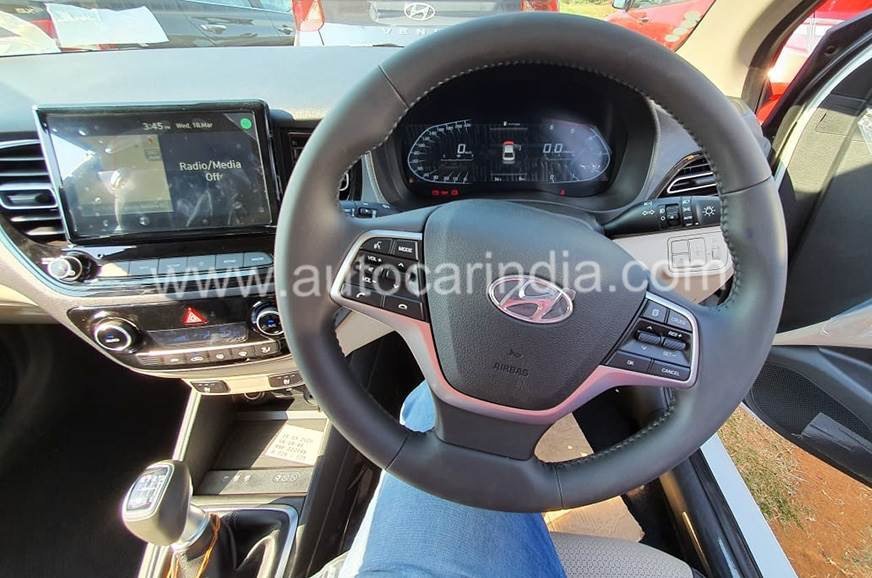 2020 Hyundai Verna Dashboard Spied