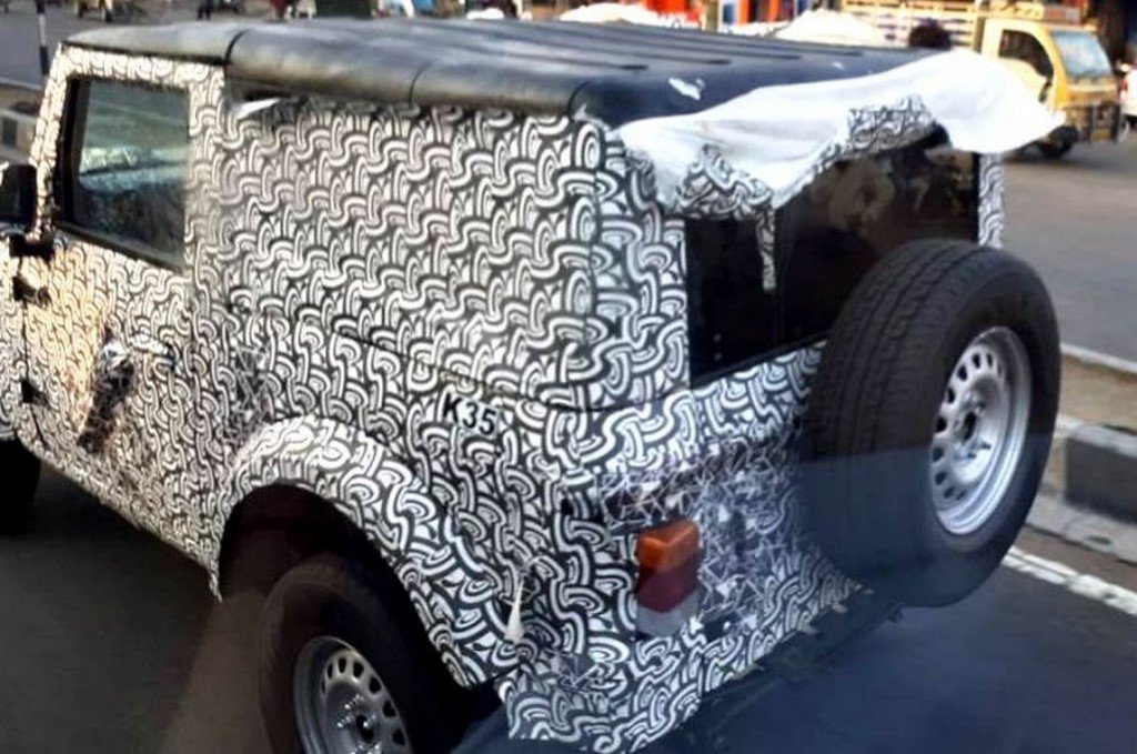 2020 Mahindra Thar Hardtop Spied On Test Motorbeam