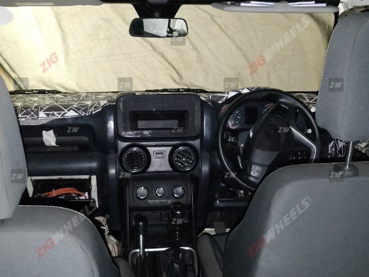 2020 Mahindra Thar Interior Revealed In Spy Shots Motorbeam