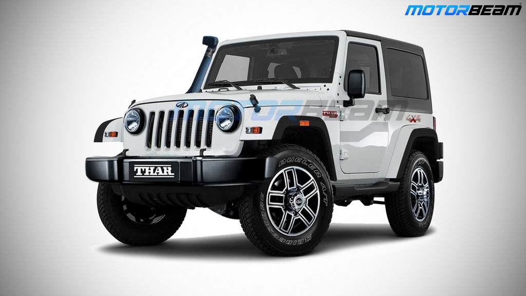 2020 Mahindra Thar Render Showcases New Stance Motorbeam