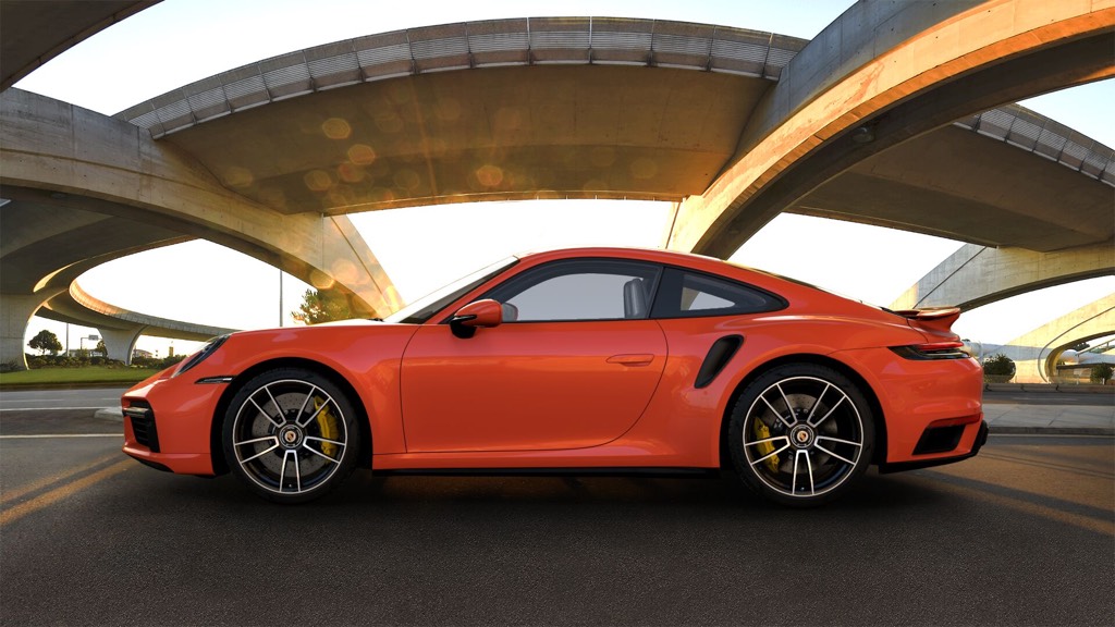 2020 Porsche 911 Turbo S Side