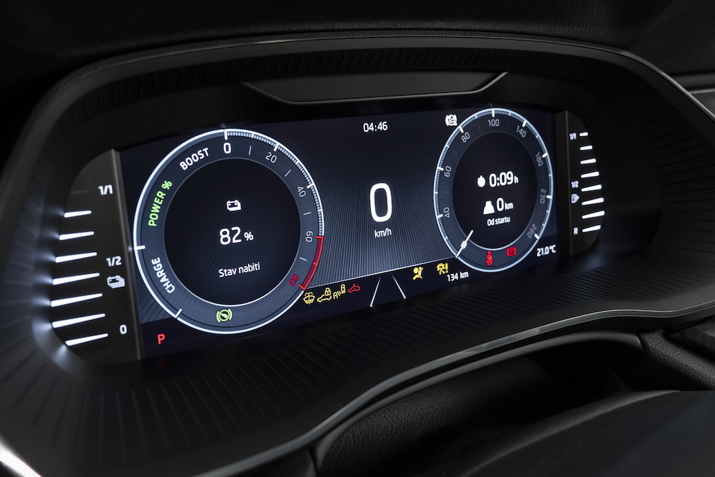 2020 Skoda Octavia RS Cluster