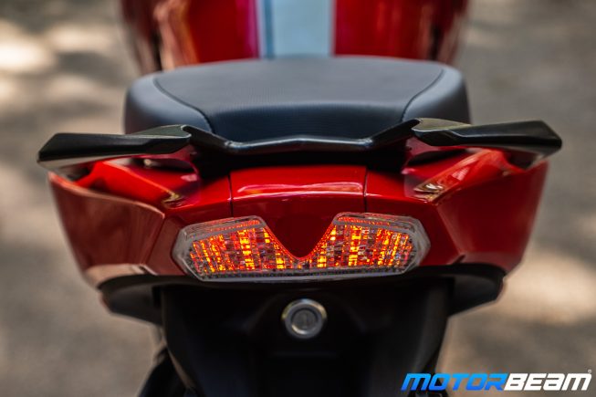 2020 TVS Apache 160 4V Review Taillight