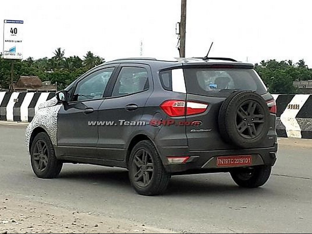 2021 Ford EcoSport Facelift Spied Rear