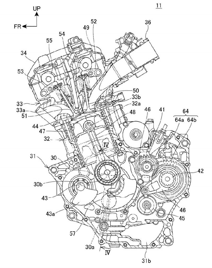 2021 Honda CB250 Patent Engine