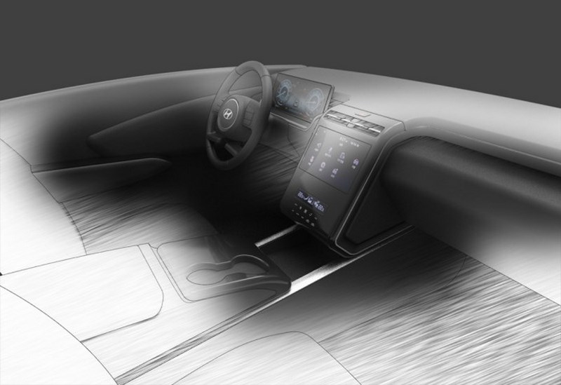 2021 Hyundai Tucson Interior Sketch