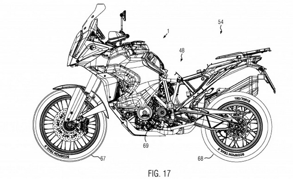 2021 KTM 1290 Super Adventure R Patent