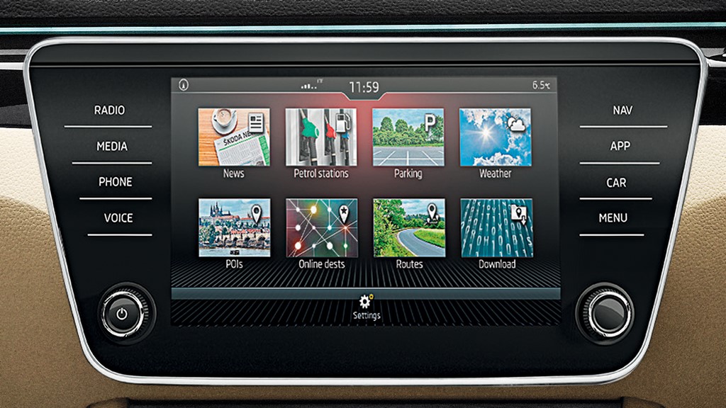 2021 Skoda Superb Infotainment System