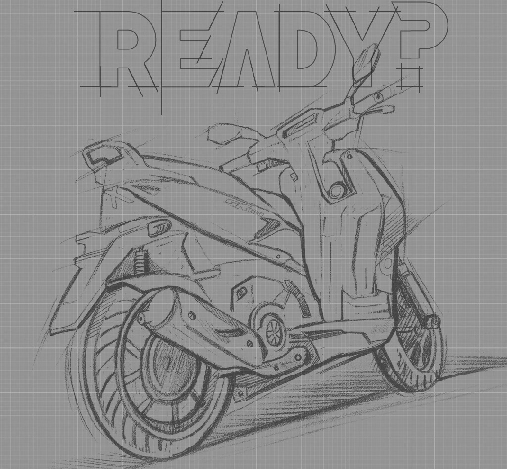 2022 Aprilia SR 160 Design Sketch