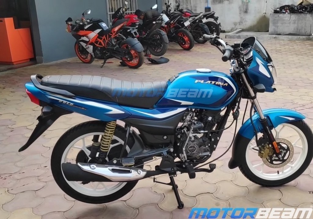 2022 Bajaj Platina 110 ES Satin Beach Blue