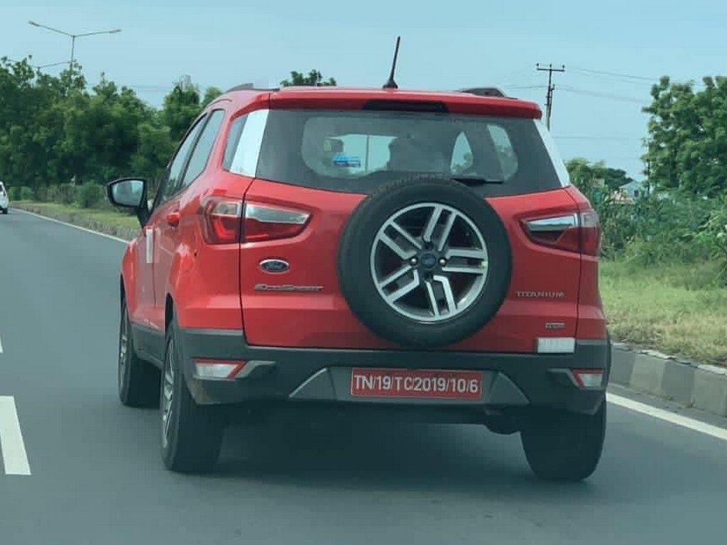 2022 Ford EcoSport Facelift Spied Rear