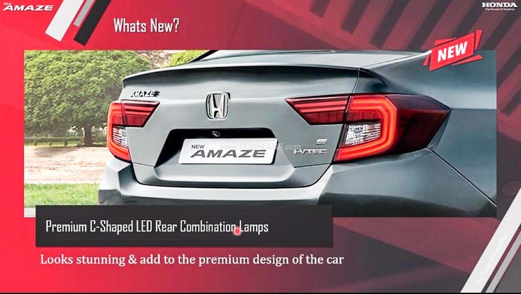 2022 Honda Amaze Brochure Rear