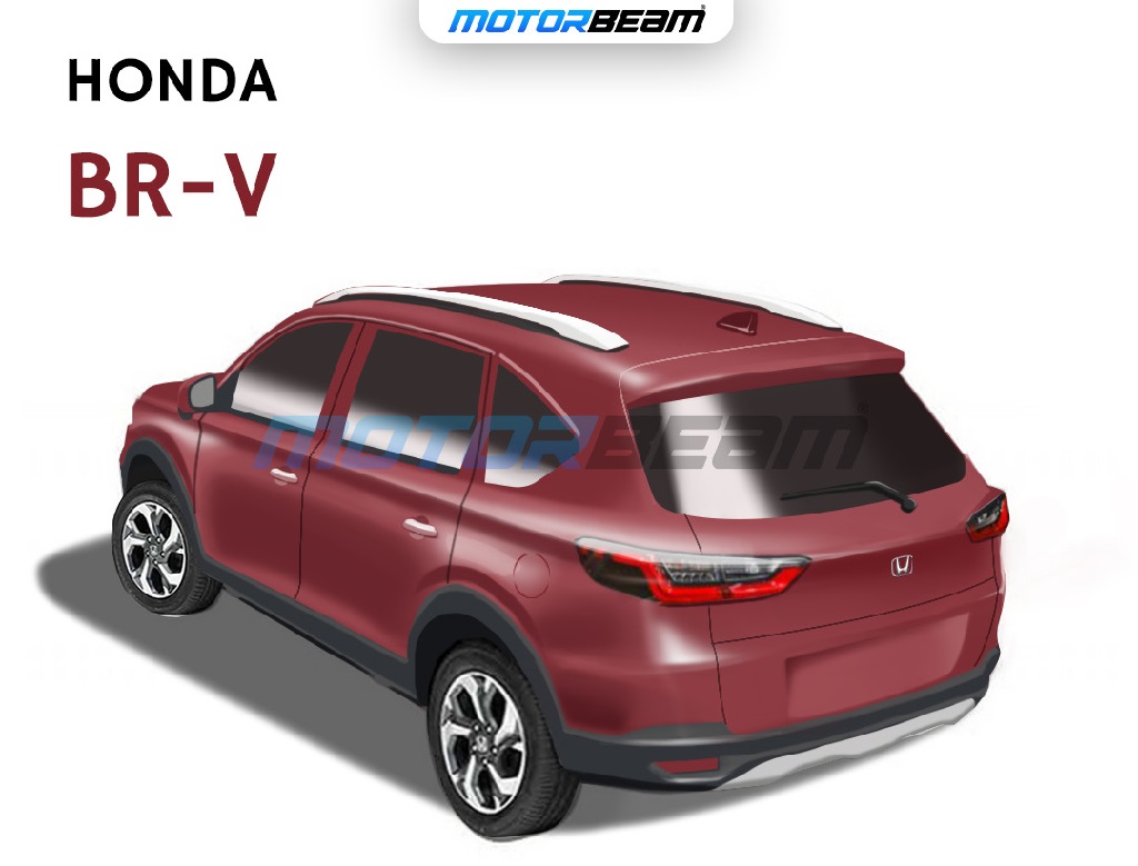 2022 Honda BR-V Rendering Rear