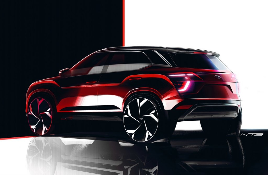 2022 Hyundai Creta Design Sketch Rear