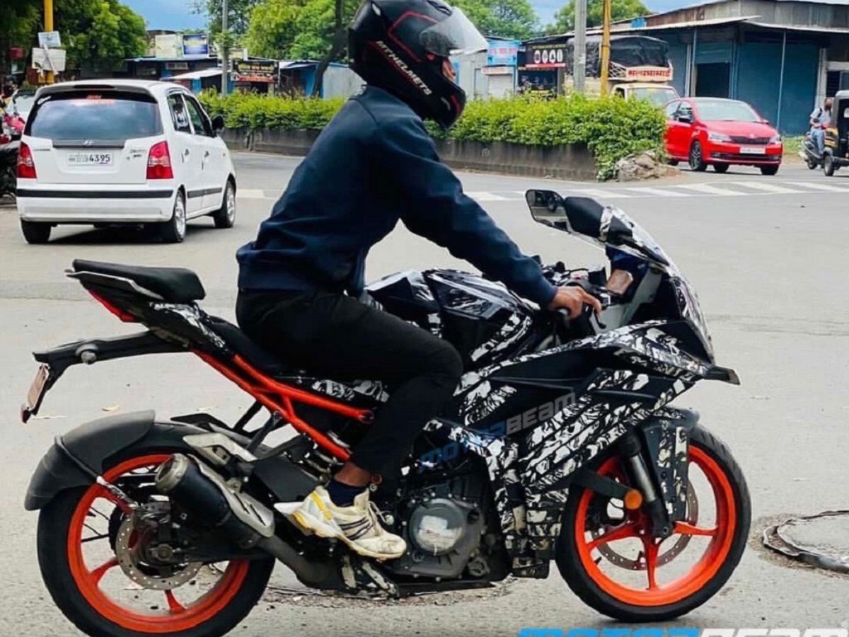 2022 KTM RC 390 Spotted On Test In Pune MotorBeam
