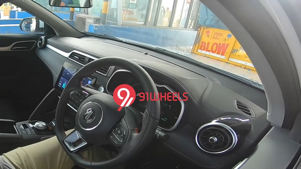 2022 MG ZS EV Spied Dashboard