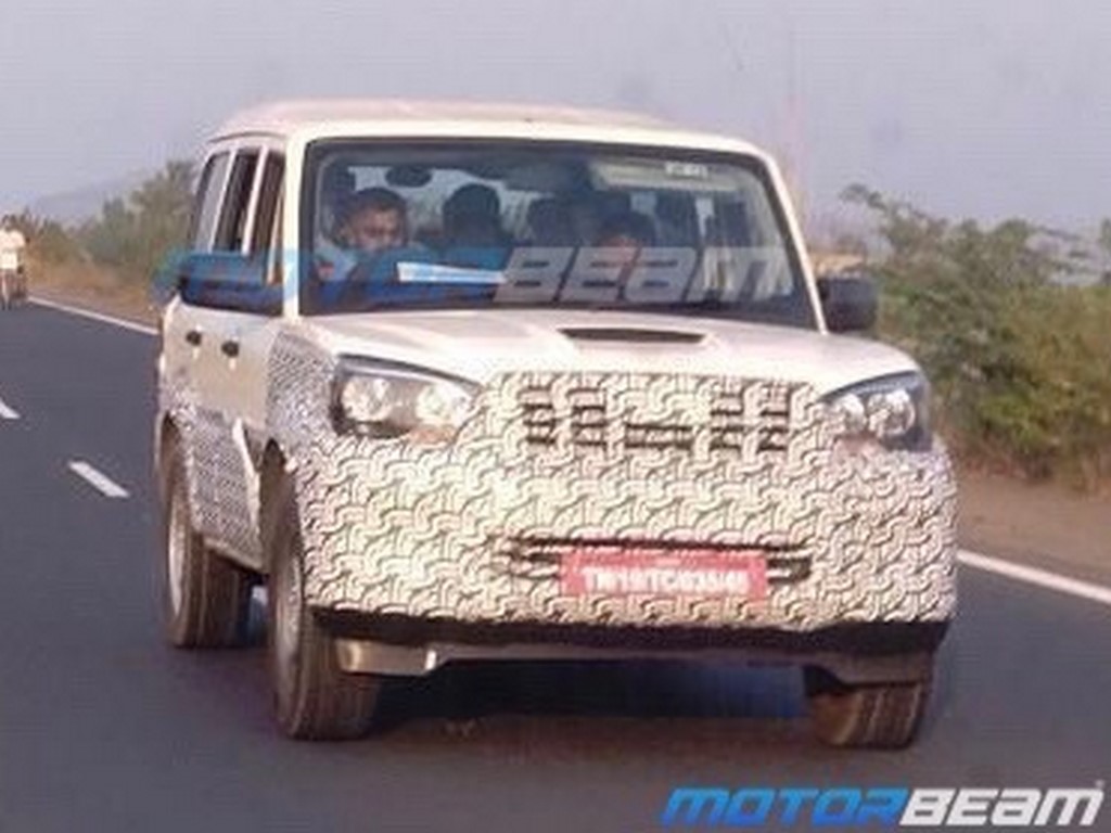 2022 Mahindra Scorpio Facelift Spied Front