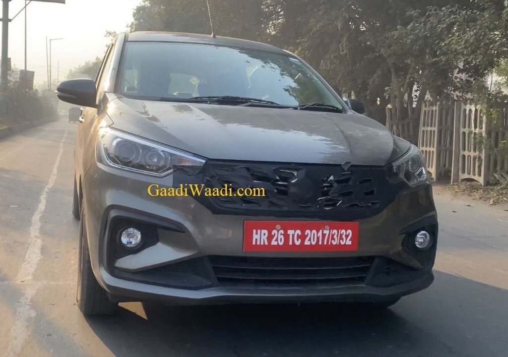 2022 Maruti Ertiga Facelift Spied