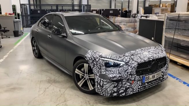 2022 Mercedes C-Class AMG Line Spied