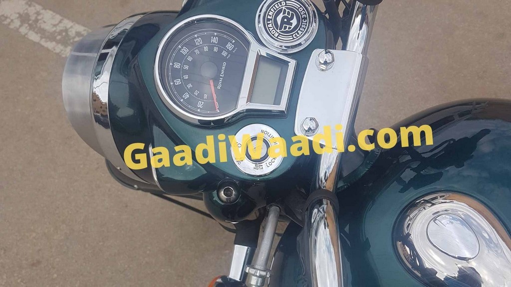 2022 Royal Enfield Classic 350 Spied Instrument Cluster