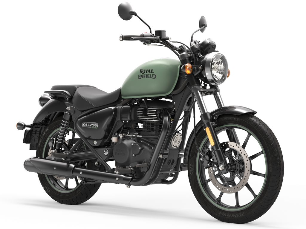 2022 Royal Enfield Meteor 350 Colours Include Blue Red And Matt Green