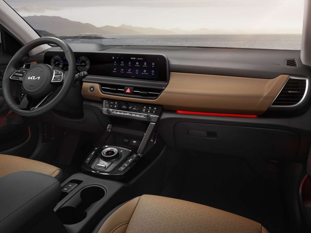 2023 Kia Seltos Facelift Interiors Tan