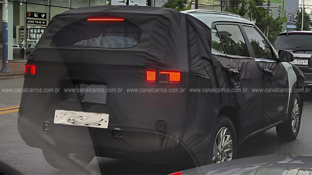 2024 Hyundai Creta Facelift Prototype Rear