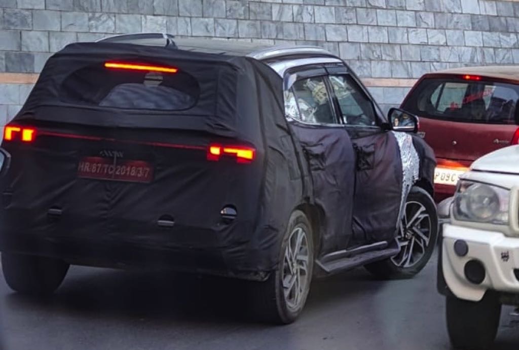 2024 Hyundai Creta Facelift Rear Profile Spied