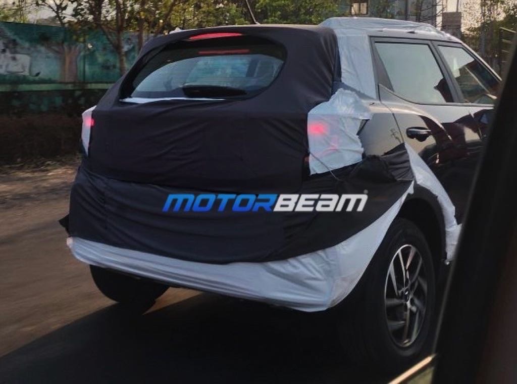 2024 Mahindra XUV300 Facelift Prototype Rear