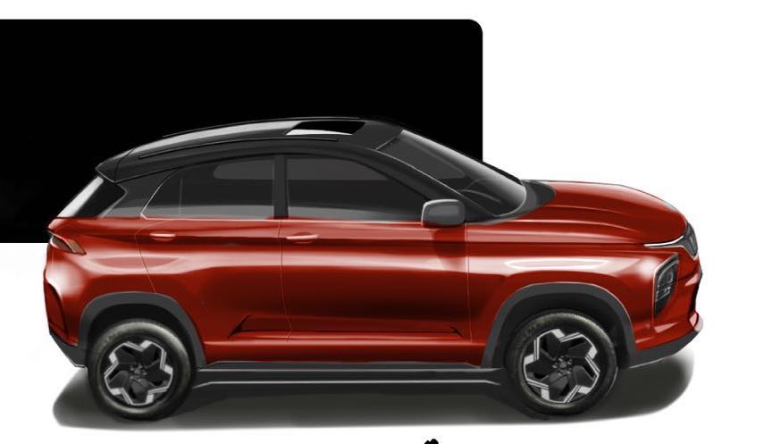 2024 Tata Nexon Rendering Red