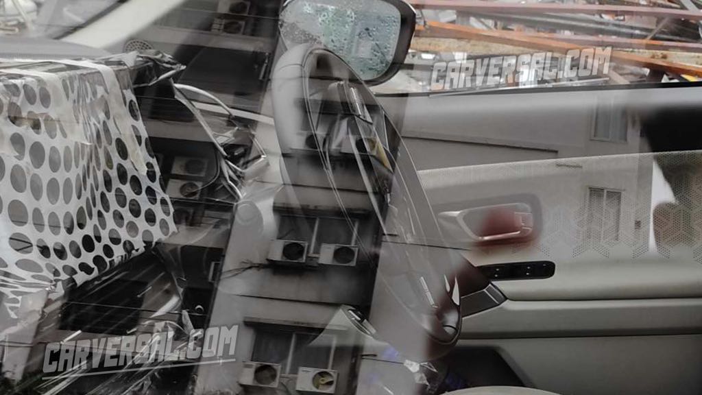 2024 Tata Safari Prototype Steering