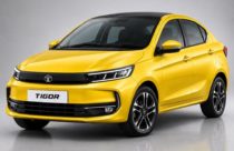 2026 Tata Tigor Facelift Rendering Yellow