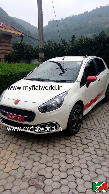 Abarth Punto Evo Spied