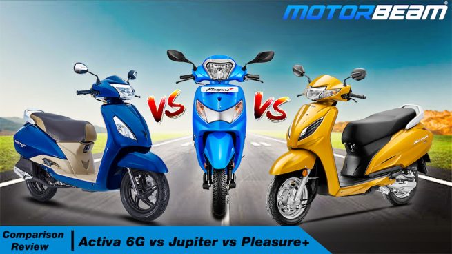 Activa 6G vs Jupiter vs Pleasure+
