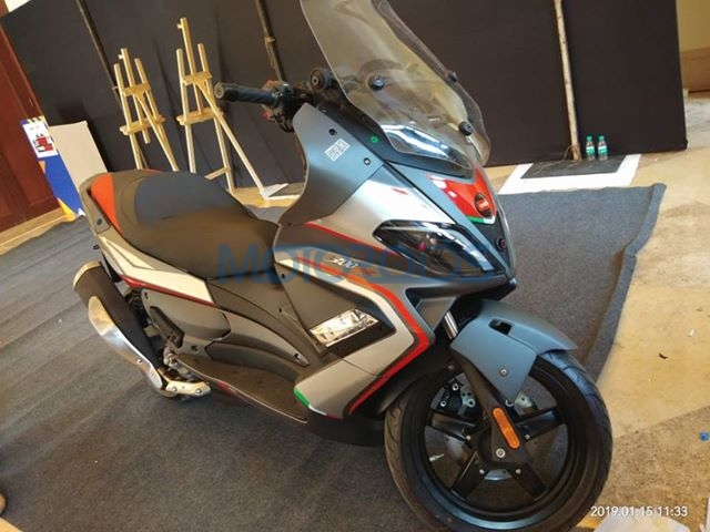 Aprilia SR Max 300 Side Spied In India