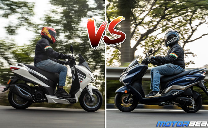 Aprilia SXR 160 vs Suzuki Burgman - Comparison Video