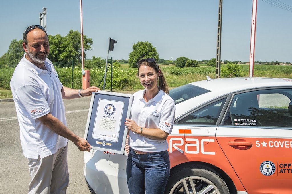 Audi A6 Ultra Diesel Guinness World Record