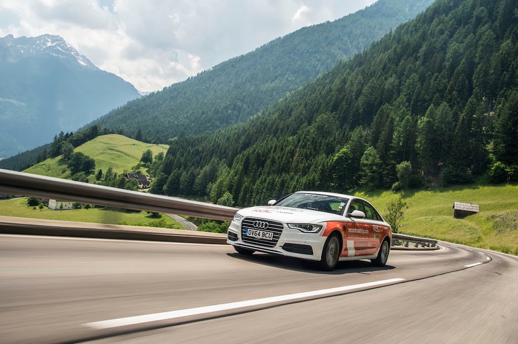 Audi A6 Ultra Record Road Trip