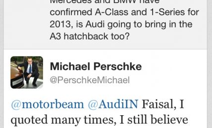 Audi Motorbeam Tweets