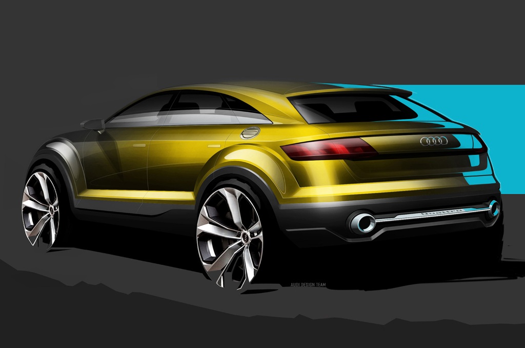 Audi Q4 Concept Sketch Rear