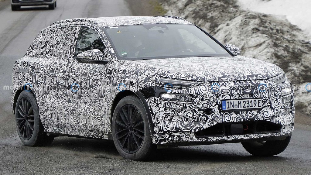 Audi Q6 e-tron Spied Front