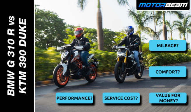 BMW G 310 R vs KTM 390 Duke Comparison Video