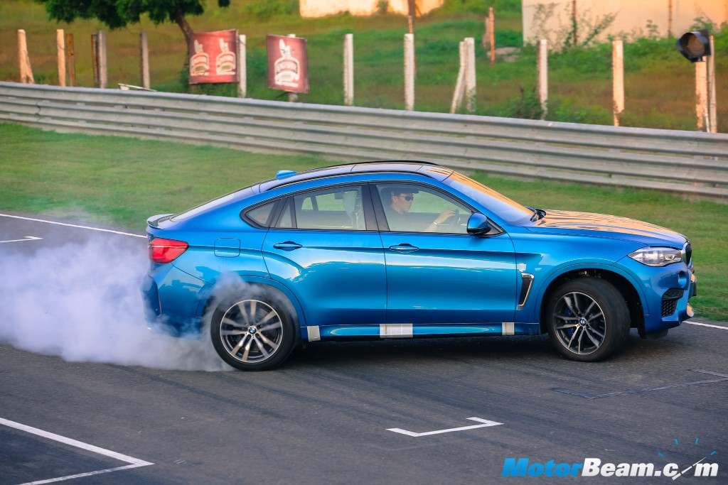BMW X6 M Burnout