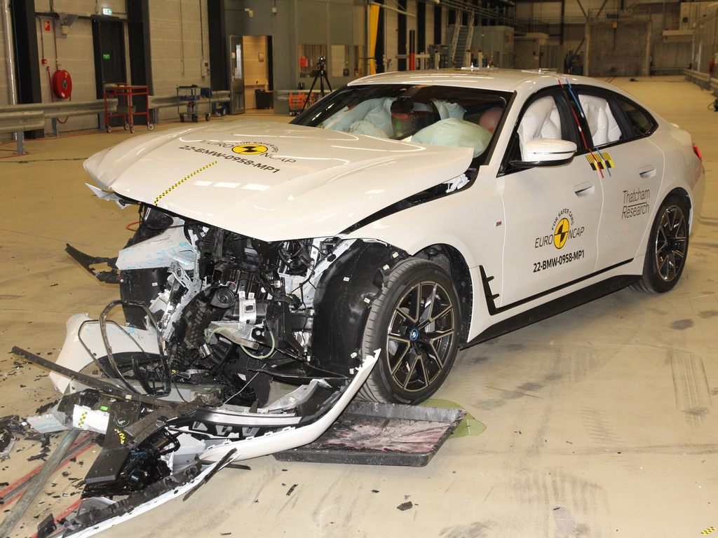 BMW i4 Euro NCAP Front Damage