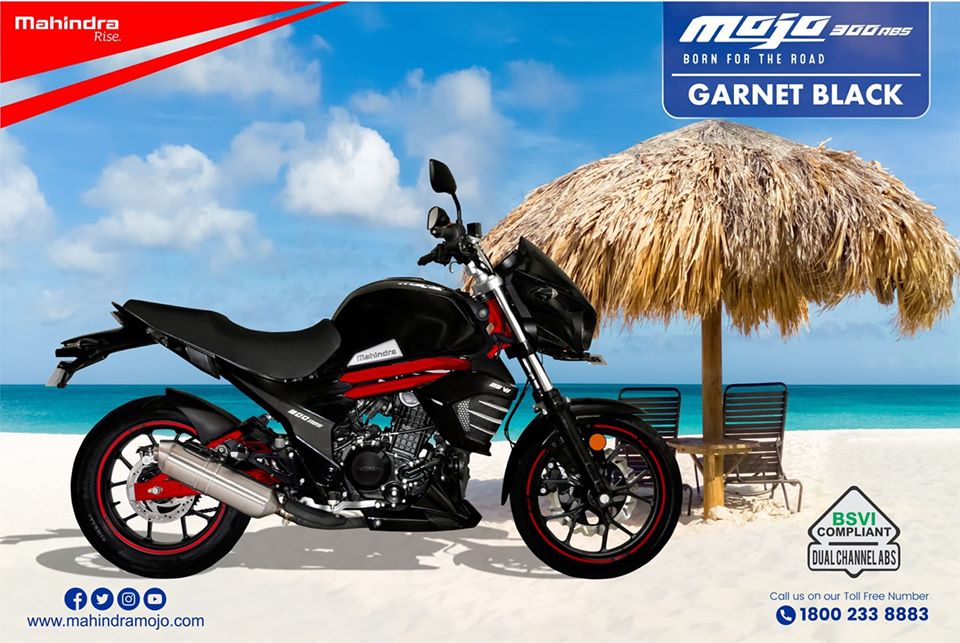 BS6 Mahindra Mojo 300 ABS Black